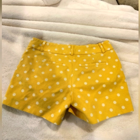 Ann Taylor yellow polka dot shorts - Picture 3 of 6